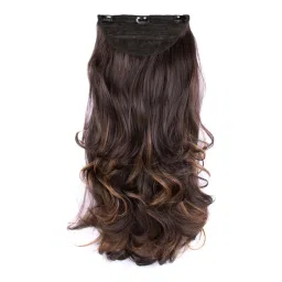 Stasia Street Clip-In 24 Inch Out Curl Mix Brown Hair Extensions-picture-1