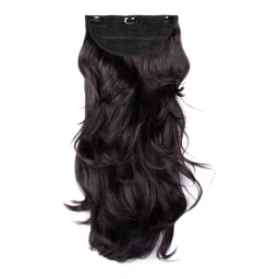 Stasia Street Clip-In 18 Inch Out Curl Dark Brown Hair Extensions-picture-6