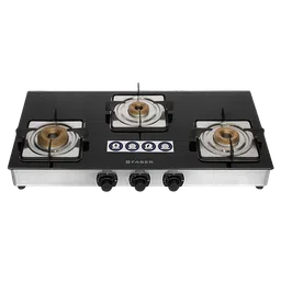 FABER Supreme Plus C 3 Burner Manual Hob (Black)-image-43