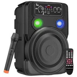 Krisons Ultima 30W Bluetooth Party Speaker with Mic (Karaoke Supported, 2.1 Channel, Black)-image-10