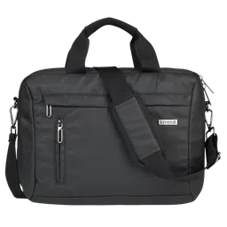 Croma Polyurethane Laptop Sling Bag for 14 Inch Laptop (Adjustable Shoulder Strap, Black)-image-57