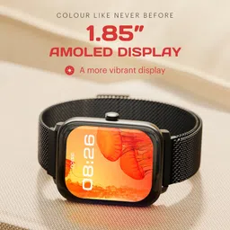 noise ColorFit Pulse 4 Smartwatch with Bluetooth Calling (46.9mm AMOLED Display, IP68 Water Resistant, Silver Link Strap) image 5