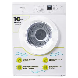 Croma 7 kg Fully Automatic Front Load Dryer (Fixed Frequency Motor, White)-picture-49
