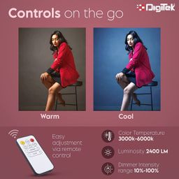 Digitek DSL-20W LED Light Wand with Remote for Photography, Videography & Live Streaming (Convenient Controls) image 5