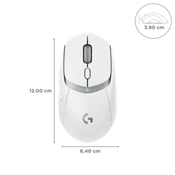 logitech G309 Lightspeed Rechargeable Wireless Optical Mouse with Hybrid Mechanical Switches (25600 DPI Adjustable, Hero 25K Sensor, White) image 3