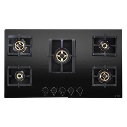 Elica PRO FB MFC 5B 90 MT Glass Top 5 Burner Automatic Electric Hob (Cast Iron Grid, Black)-picture-3