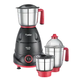 Prestige Regal 750 Watt 3 Jars Mixer Grinder (Sparkling Mirror Finish, Black & Red)-image-7