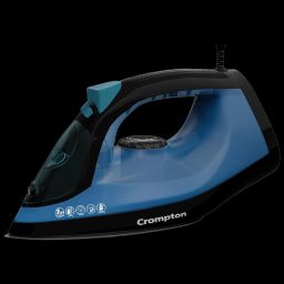 Crompton FabrimaX Plus 1250 Watts 200ml Steam Iron (6 Fabric Settings, Black and Blue)-picture-30