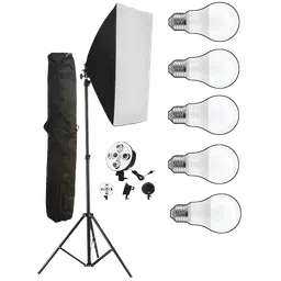 HIFFIN Softbox Kit with Bag for YouTube, Product Photography & Videography (5 Bulb Socket) image 4