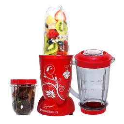 WONDERCHEF Nutri-Blend 400 Watt 3 Jars Mixer Grinder Blender (22000 RPM, Anti-Rust Blades, Red)-11