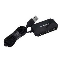 LAPCARE 4-in-1 USB 2.0 Type A to USB 2.0 Type A USB Hub (Over-Current Protection, Black) image 3