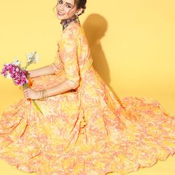 Ishin Embroidered Printed Anarkali Tiered Kurta-picture-12
