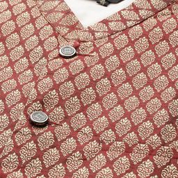 SOJANYA Regular Kurta With Churidar & With Nehru Jacket image 2