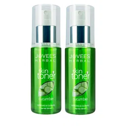 Jovees Set Of 2 Herbal Cucumber Skin Toner For Oily 100ml Each-7