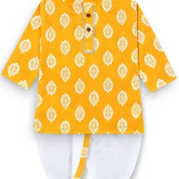 BAESD Boys Ethnic Motifs Printed Regular Kurta with Dhoti Pants-76