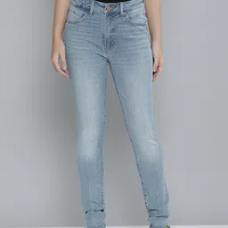 Levis Women Skinny Fit High-Rise Low Distress Heavy Fade Jeans-image-70