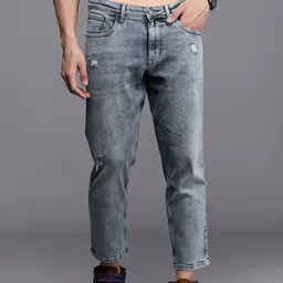 Allen Solly Sport Men Relaxed Fit Mildly Distressed Heavy Fade Stretchable Mid-Rise Jeans-image-93