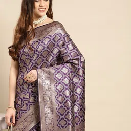 Royal Rajgharana Saree Ethnic Motifs Zari Pure Silk Kanjeevaram Saree-picture-44
