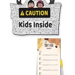 Indigifts Kids Inside Sign Board and Magnetic To-Do List Planner-0