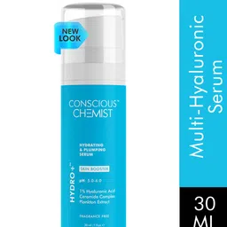Conscious Chemist Hydrating & Plumping Serum 3% Multi-Molecular Hyaluronic Acid Serum-90