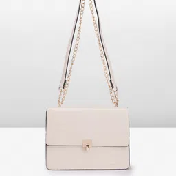 Allen Solly Crocodile Textured PU Structured Shoulder Bag-27