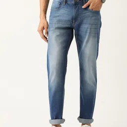 Flying Machine Men Blue Slim Tapered Fit Heavy Fade Stretchable Jeans-picture-29