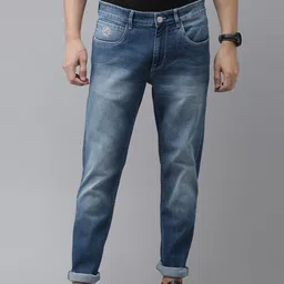 U S Polo Assn Denim Co Men Blue Slim Fit Heavy Fade Stretchable Jeans-image-49