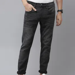 U S Polo Assn Denim Co Men Grey Slim Fit Light Fade Stretchable Jeans-image-102