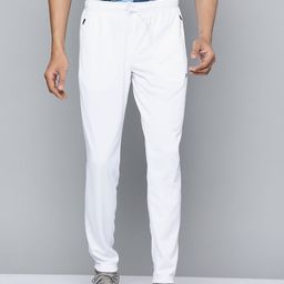 Reebok Men White Solid Knitted Training WOR Elitage Track Pants-picture-33