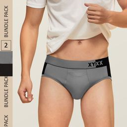 XYXX Men IntelliSoft Antimicrobial Micro Modal Pack of 3 Dualist Briefs XYBRF3PCKN270-26