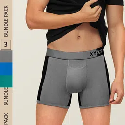 XYXX Men IntelliSoft Antimicrobial Micro Modal Pack of 3 Dualist Trunks XYTRNK3PCKN317-image-50