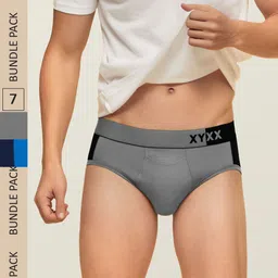 XYXX Men IntelliSoft Antimicrobial Micro Modal Pack of 7 Dualist Briefs XYBRF7PCKN03-picture-12