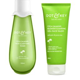 DOT & KEY Set of Cica Calming Skin Clarifying Toner 150ml & Face Wash 100ml-7