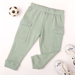 Fancy Fluff Infants Boys Regular Fit Mid-Rise Pure Cotton Cargos-image-7