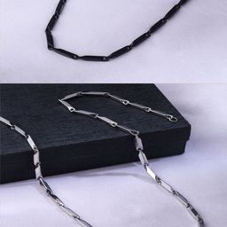 The Roadster Lifestyle Co. Men Set Of 2 Silver Plated Bohemian Chains-56