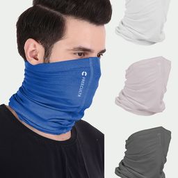 FREECULTR Unisex Pack of 4 Anti Microbial Multipurpose Bandana Headbands-60