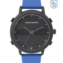 Skechers Men Black Dial & Blue Straps The Lawndale Analogue and Digital Watch SR5072-54