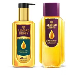 BAJAJ CONSUMER CARE Set of Almond Drops Hair Oil - 475ml + Hair Serum with Oil - 100 ml-38