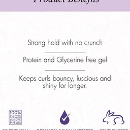 Curl up Advanced Frizz Control Strong Hold Gel With Aloevera - 150 g image 2