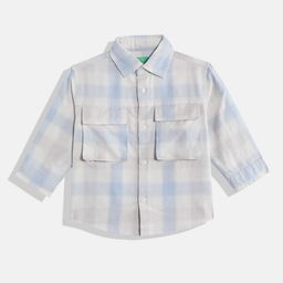 United Colors of Benetton Boys Tartan Checked Pure Cotton Casual Shirt-picture-31