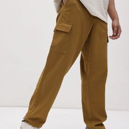 The Roadster Life Co. Men Mid-Rise Relaxed Fit Pure Cotton Cargos with Toggle-picture-29