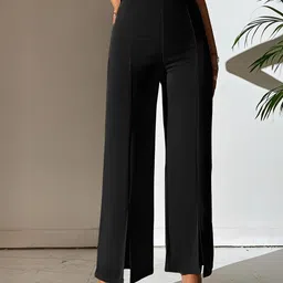 BAESD Women Relaxed Straight Leg High-Rise Wrinkle Free Parallel Trouser-picture-31