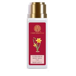 Forest Essentials Travel Size Ultra-Rich Body Milk Nargis Natural Body Lotion - 50ml-9