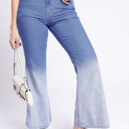 glitchez Women Cool Vibe Skinny Bootcut Heavy Fade Ombre Jeans-image-11