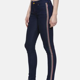 Campus Sutra Women Navy Blue Super Skinny Fit High-Rise Clean Look Jeans-image-98