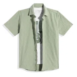 CHARCHIT Boys Comfort Textured Shirt With T-Shirt-image-46