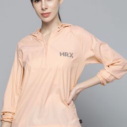 HRX by Hrithik Roshan Women Peach-Coloured Outdoor Sporty Jacket-image-6