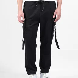 The Indian Garage Co Men Relaxed Tapered Fit Solid Street Cargo jogger-image-27