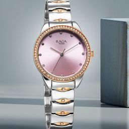 Titan Raga Show Stopper Women Embellished Bracelet Style Analogue Watch 95281KM01-image-78