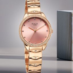 Titan Raga Show Stopper Women Embellished Bracelet Style Analogue Watch 95281WM01-image-33